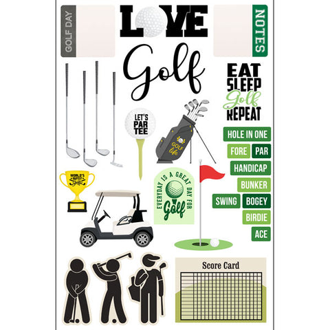 Golf Embellishments Laser Die-Cuts