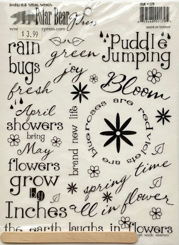 Doodle Rub Spring Sayings