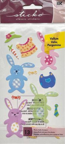 Spring Bunnies Stickers