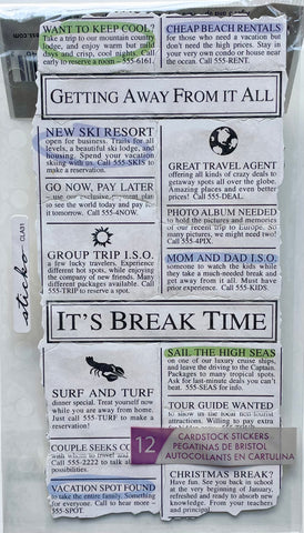 Vacation Classifieds Stickers