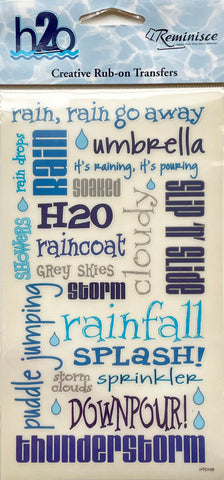 H2O Rain Rub-Ons