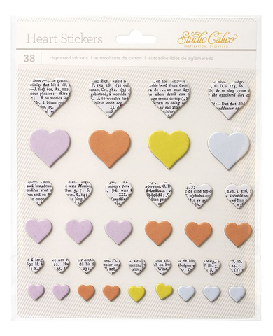 Heart Chipboard Stickers