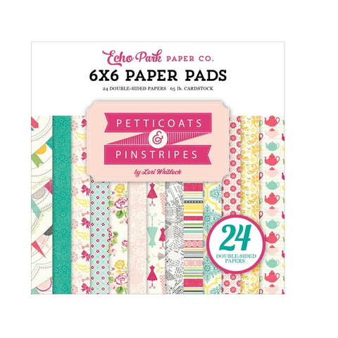 Petticoats & Pinstripes Girl 6x6 Paper Pad