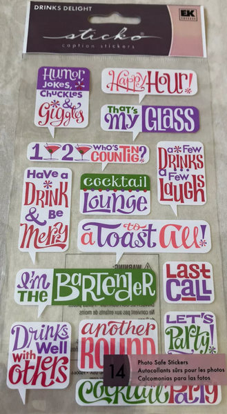 Drinks Delight Cocktail Sticker Collection