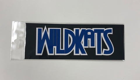 WildKats Blue White Diecut