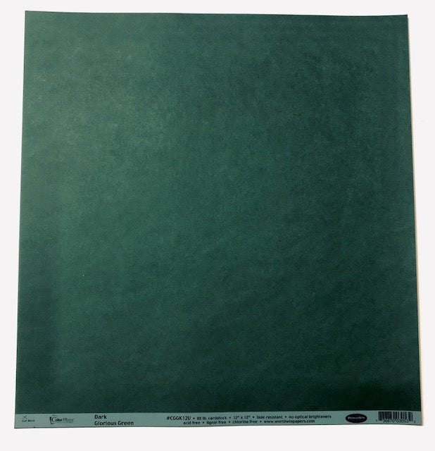 ColorMates Smooth Cardstock Glorious Green – Priceless Scrapbooks