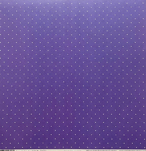 Purple & White Mini Polka Dots