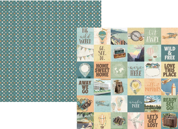 Simple Stories Simple Vintage Traveler 12x12 Paper Collection