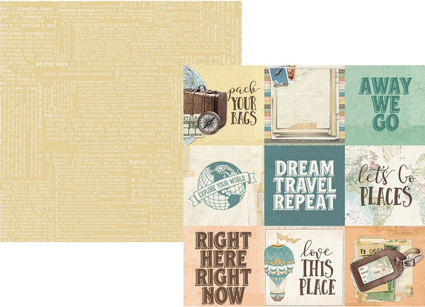 Simple Stories Simple Vintage Traveler 12x12 Paper Collection