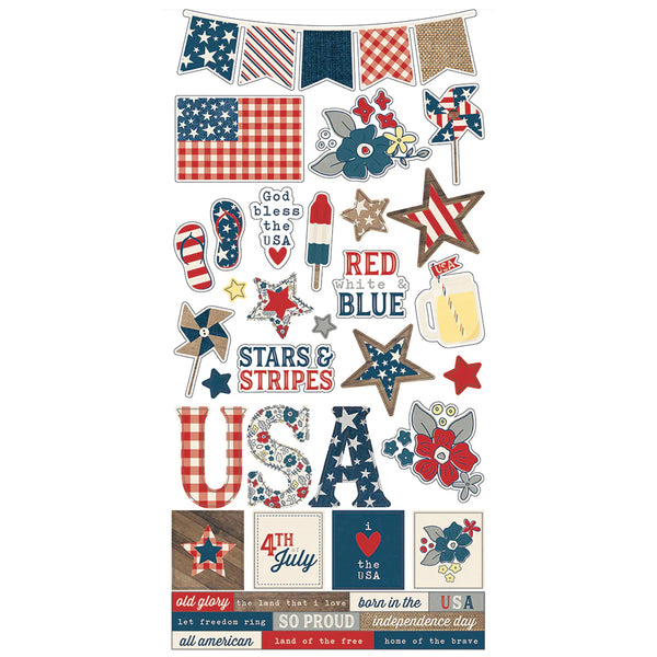 Let Freedom Ring 12x12 Simple Set Paper Kit