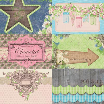 BoBunny Prairie Chic 12x12 Paper Collection