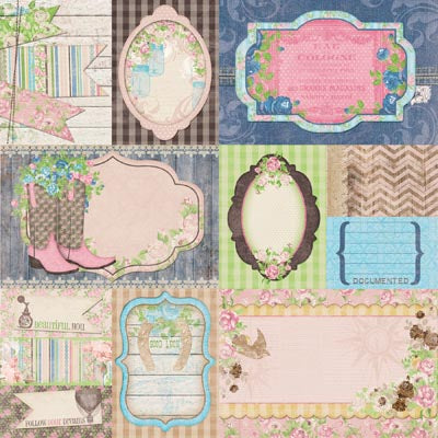 BoBunny Prairie Chic 12x12 Paper Collection