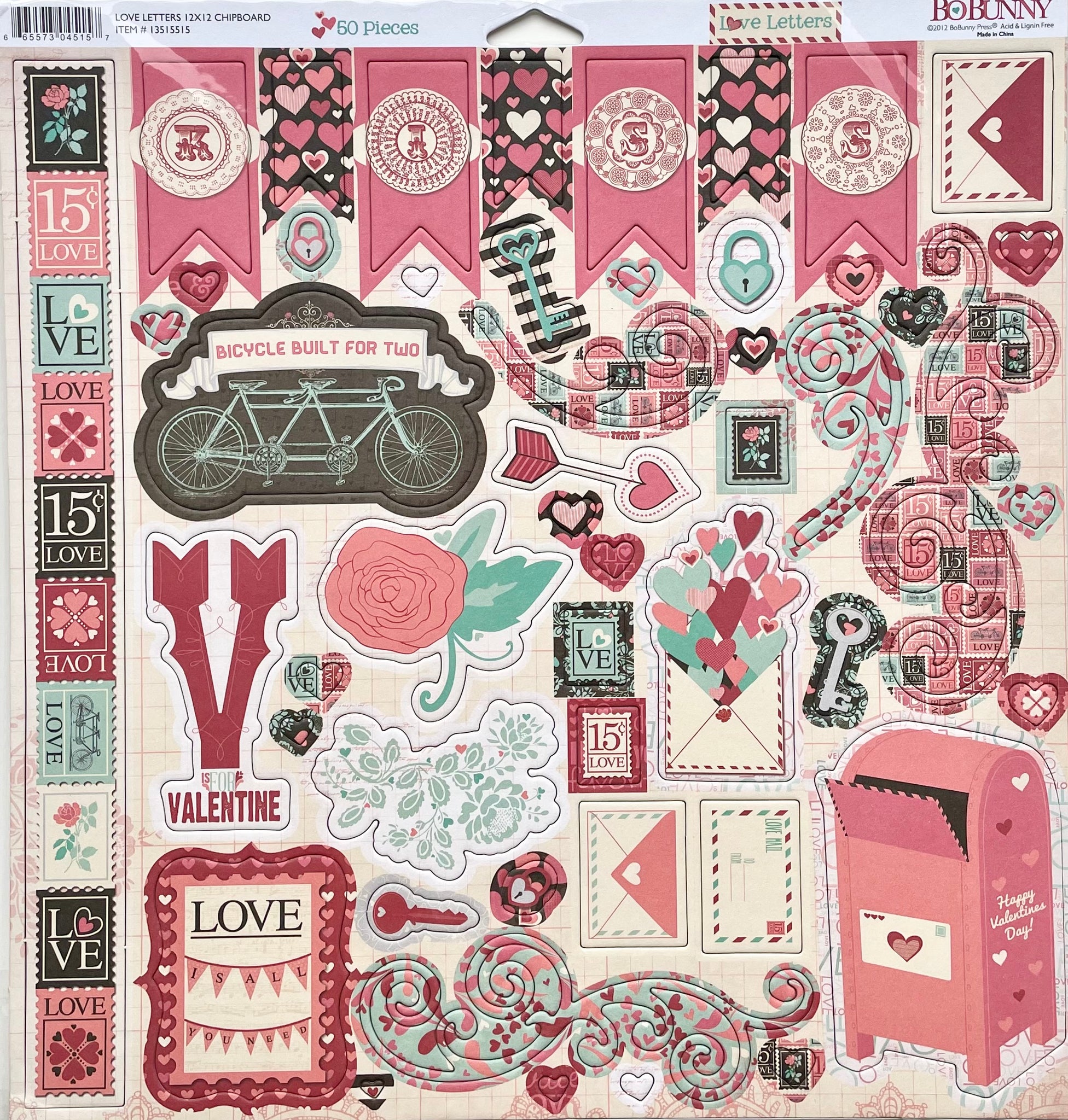 Love Letters Chipboard