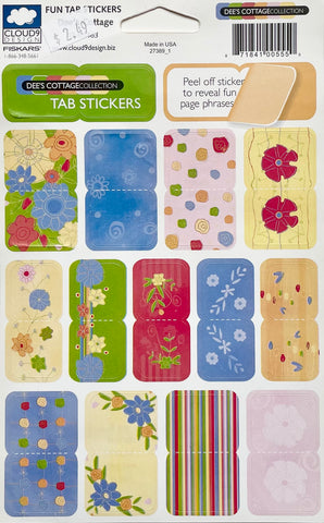 Dee's Cottage Tab Stickers