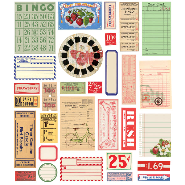 Simple Vintage Berry Fields Ephemera