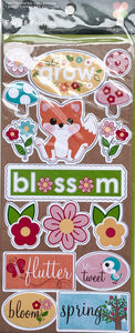 Foxy & Friends Chipboard Stickers