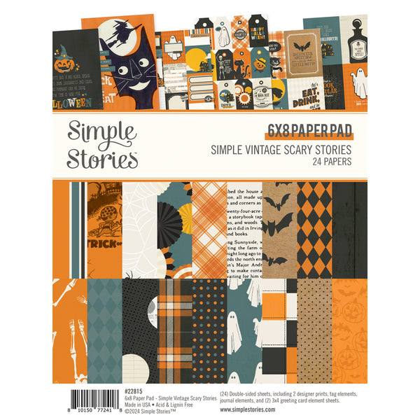Simple Stories Simple Vintage Scary Stories 6x8 Paper Pad