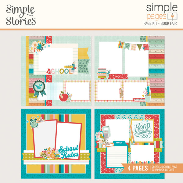 Simple Stories Simple Pages Scrapbook Page 12x12 Layouts Kit