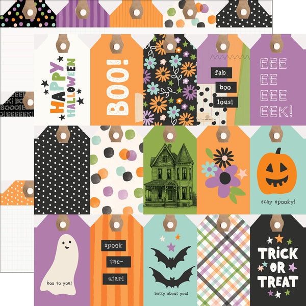 Simple Stories Spooky Things 12x12 Tag Elements