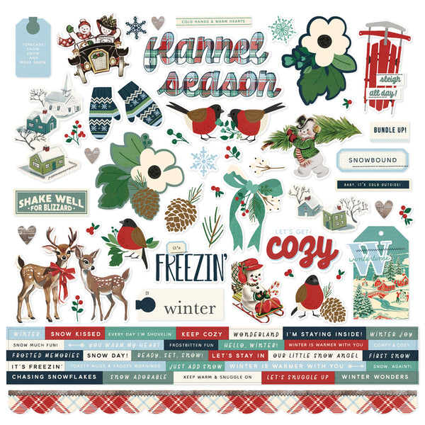 Simple Stories Simple Vintage Flannel Season Stickers