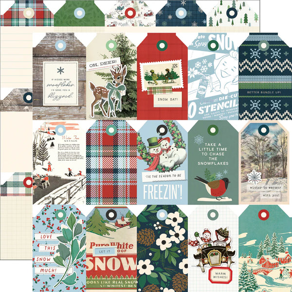 Simple Stories Simple Vintage Flannel Season 12x12 Paper Collection