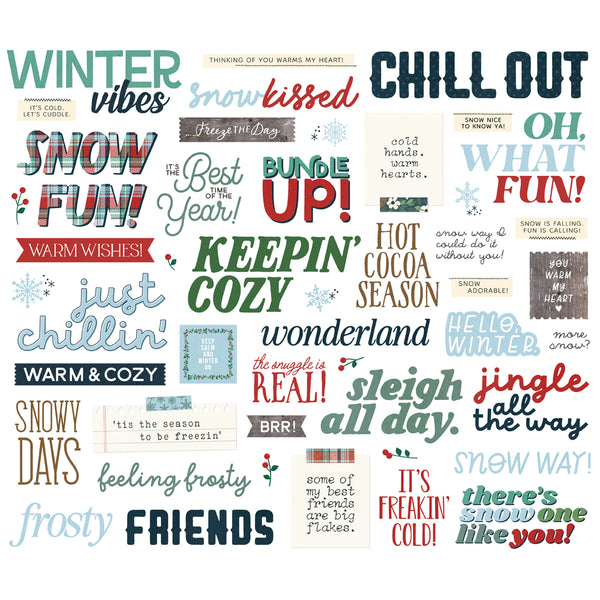 Simple Stories Simple Vintage Flannel Season Ephemera Collection