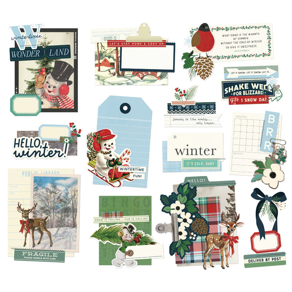 Simple Stories Simple Vintage Flannel Season Ephemera Collection