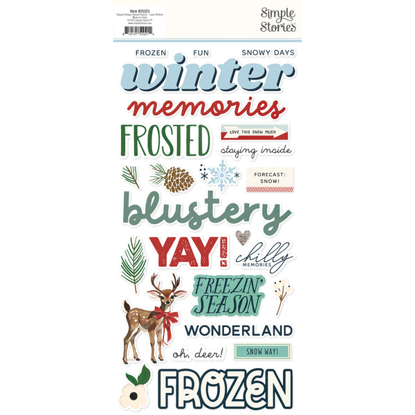 Simple Stories Simple Vintage Flannel Season Stickers