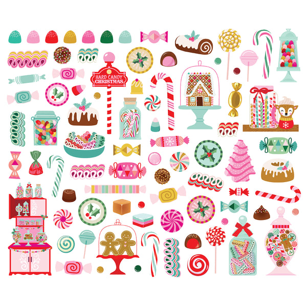 Simple Stories Hard Candy Christmas Ephemera
