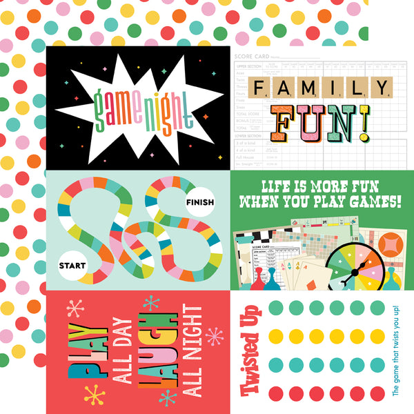 Simple Stories Game Night 12x12 Paper Collection