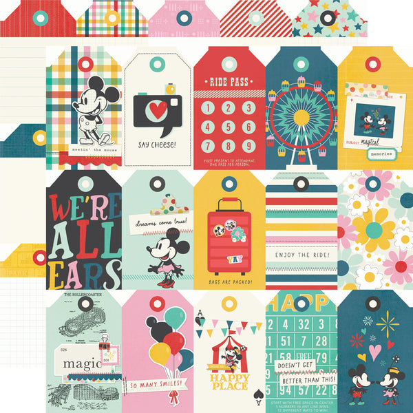 Simple Stories Say Cheese Happiest Place 12x12 Paper Collection
