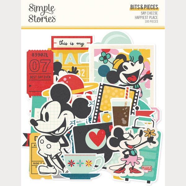 Simple Stories Say Cheese Happiest Place Ephemera