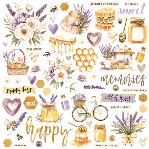 Simple Stories Simple Vintage Lavender Ephemera