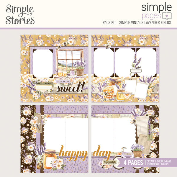 Simple Stories Simple Pages Scrapbook Page 12x12 Layouts Kit