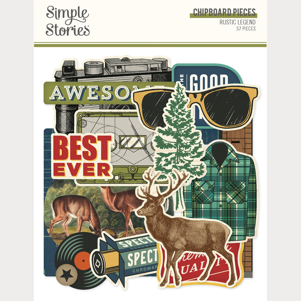Simple Stories Rustic Legend Chipboard Ephemera