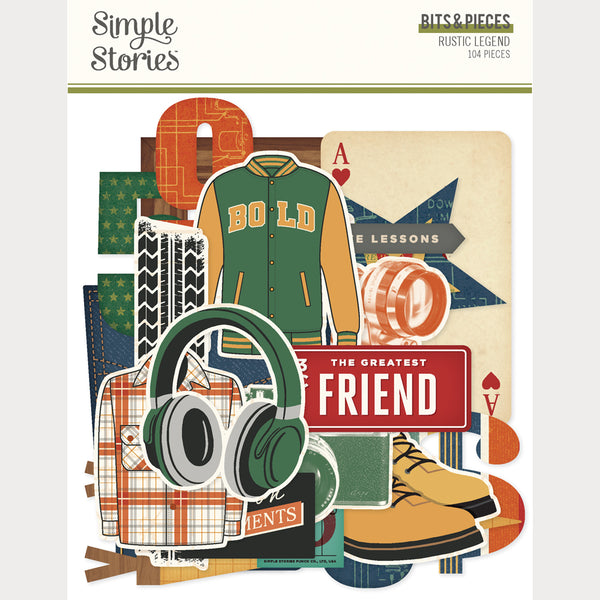 Simple Stories Rustic Legend Ephemera Die Cut Pieces