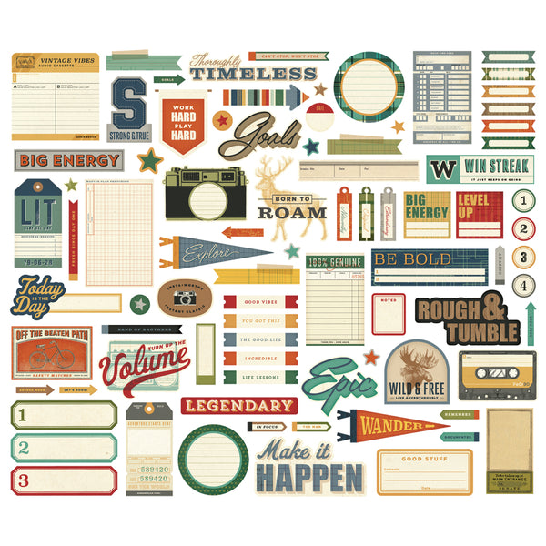 Simple Stories Rustic Legend Ephemera Die Cut Pieces