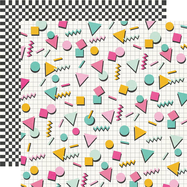 Simple Stories Totally 80's 12x12 Paper Collection