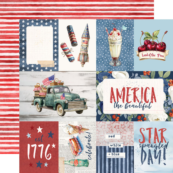 Simple Stories Simple Vintage Land of the Free 12x12 Paper Collection