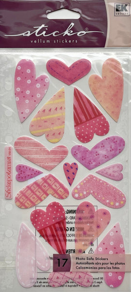 Vellum Hearts Sticker Collection