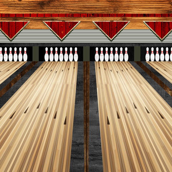 Bowling Lanes 12x12 Paper