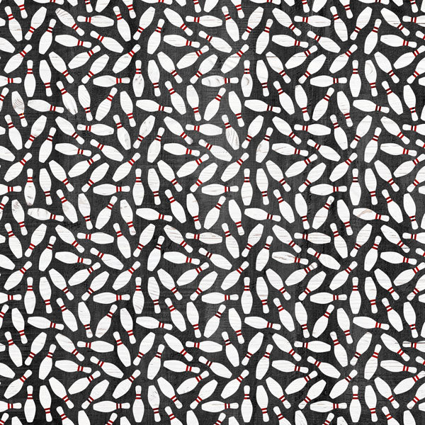 Bowling Lanes 12x12 Paper