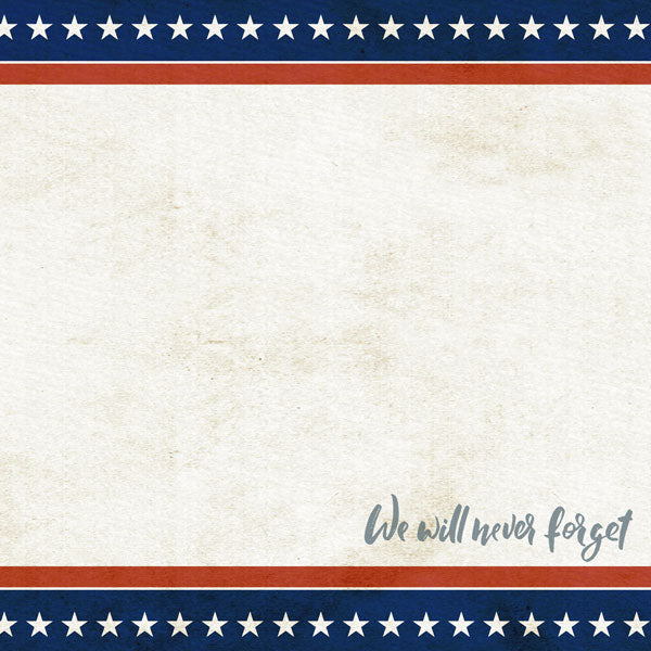 Patriot Day 20th Anniversary 9/11 12x12 Paper