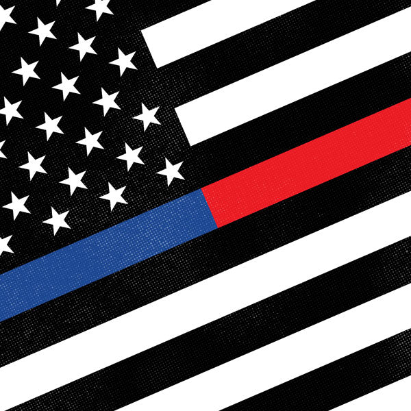 Support Police & Firefighters 12x12 Paper