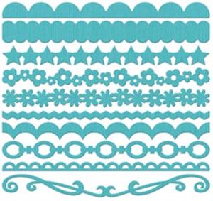 Bazzill Half the Edge Cardstock 6" Border Strips