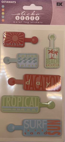 Get Aways Metal Tag Sticker Collection