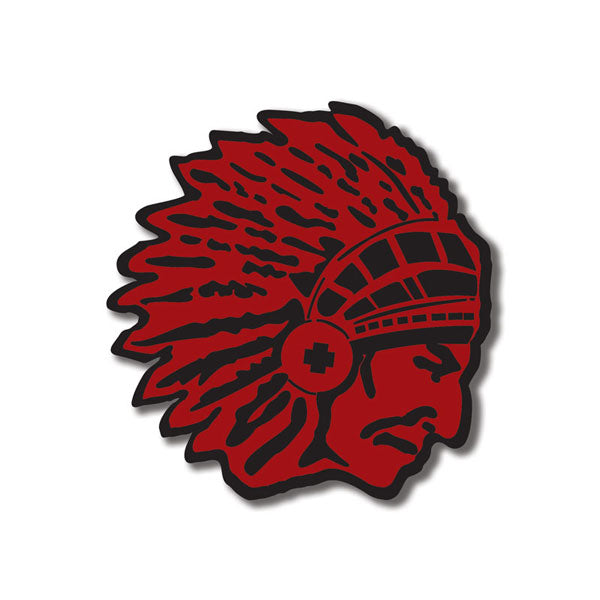 Flathead Braves Chief Head Diecut