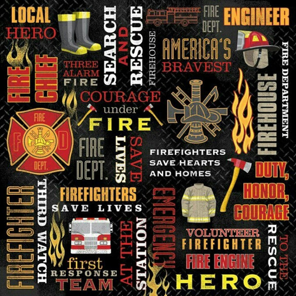 Karen Foster Firefighter 12x12 Paper Collection