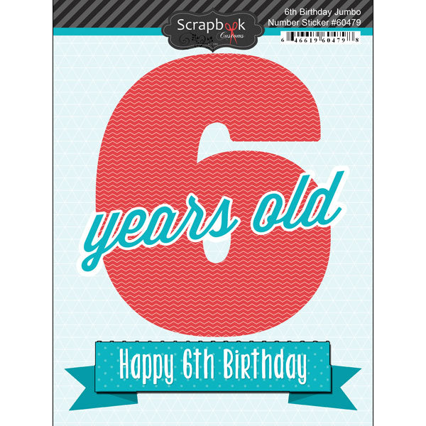 Birthday Jumbo Number Sticker