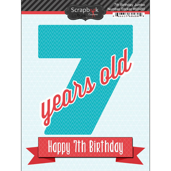 Birthday Jumbo Number Sticker